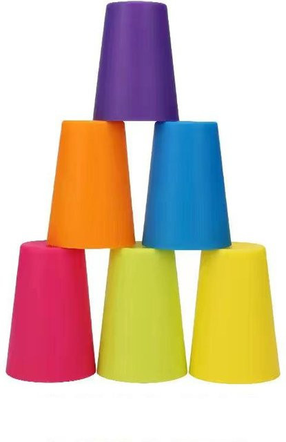 XDR Montessori Stapelbecher Geschwindigkeitsspielzeug mit Karte - Bild 1