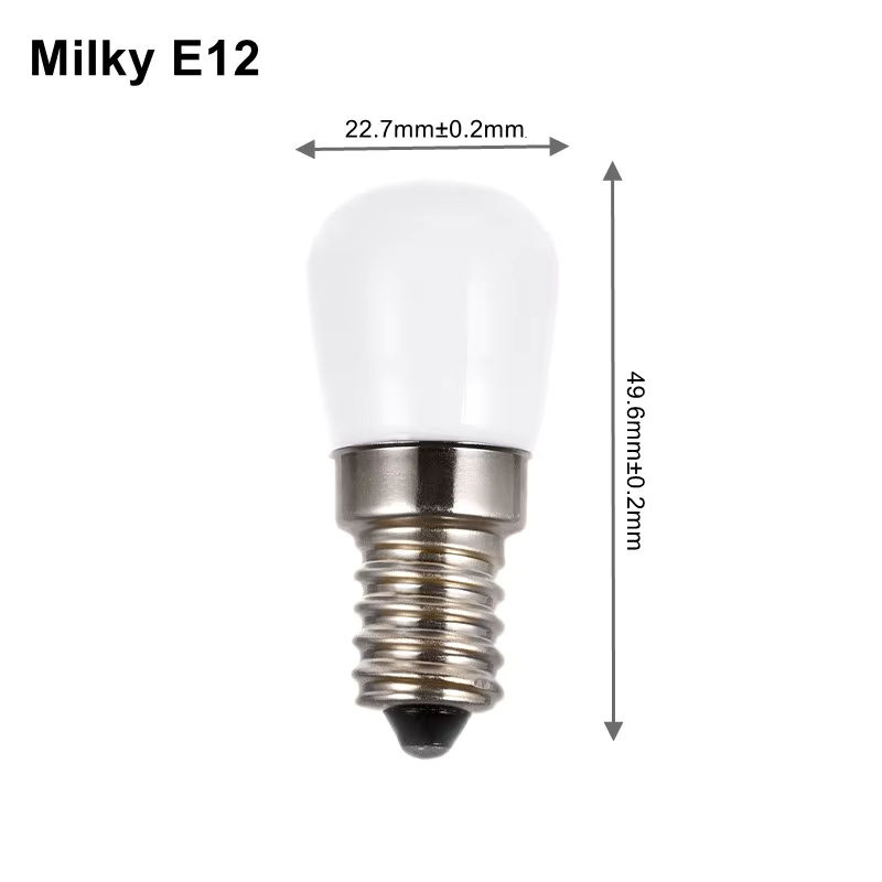YORYZENG Mini LED Glühbirne E14 für Kühlschrank und Gefrierschrank, 2W, Weiß, SMD Technologie - Bild 2