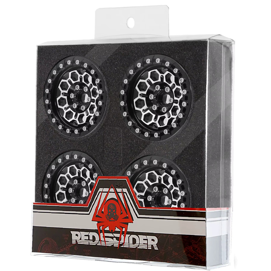 RS Red Spider 2.2 Beadlock Felgennabe, 1:10, Metall, Rot, Schwarz - Bild 5