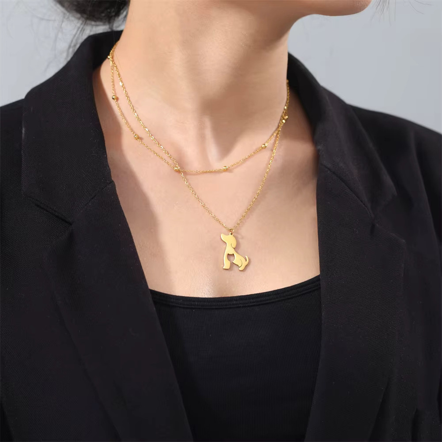 Cazador Anhänger Kätzchen, Edelstahl, Gold, Damen - Bild 2