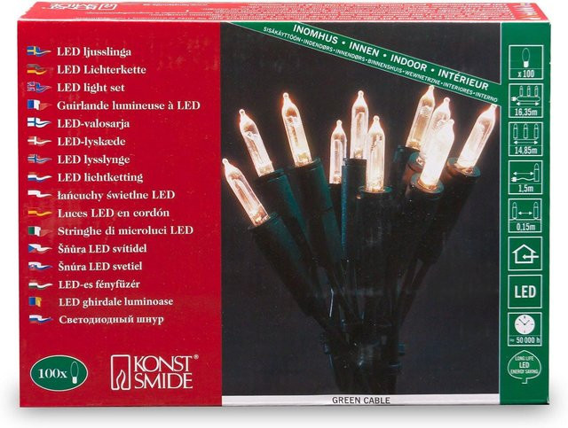 Konstsmide LED Minikette mit 100 Lichtern in Warmweiß - Bild 1