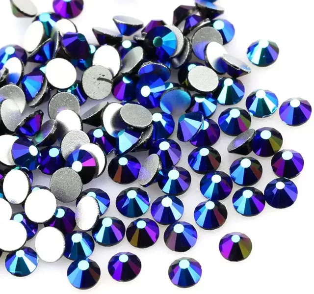 Swagpick Nail Art Strass Black Jet AB, 1440 Stück, Glänzend - Bild 1