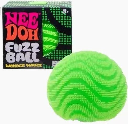 NeeDoh Fuzz Ball Wonder Waves, Sensorisches Fidget Knet-Quetsch-Spielzeug, grün - Bild 1