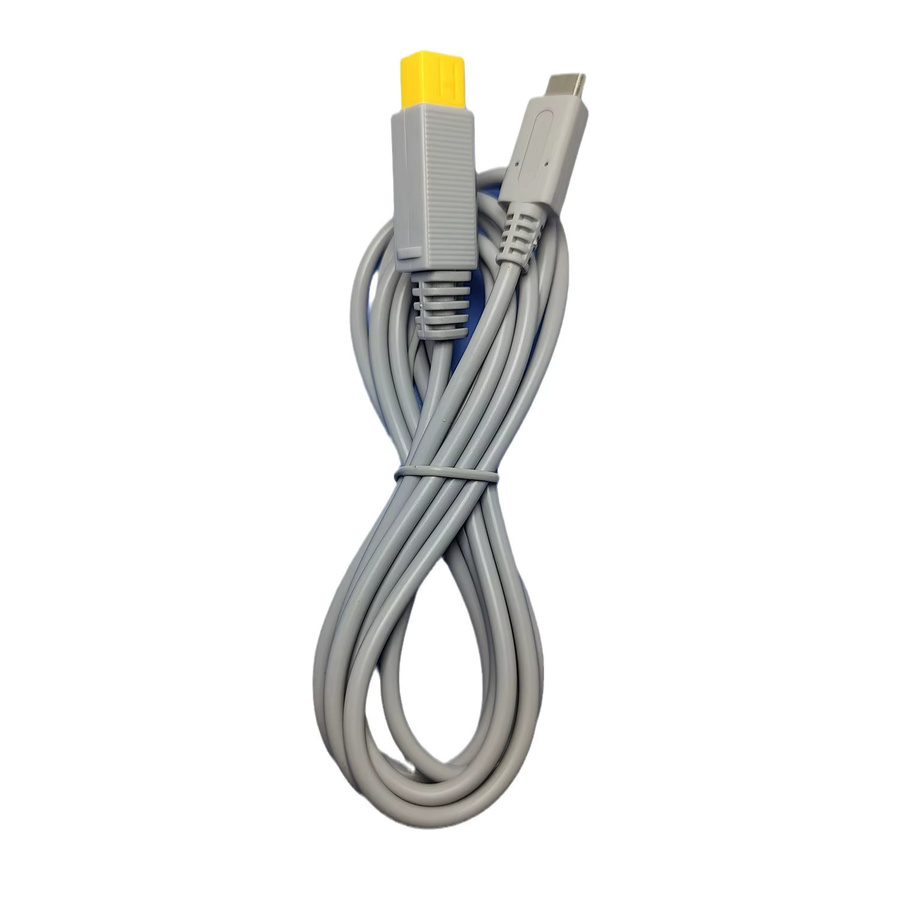 xunbeifang PD Stromkabel für Wii und Wii U in Grau, 2m Ladekabel als Reparaturzubehör - Bild 1