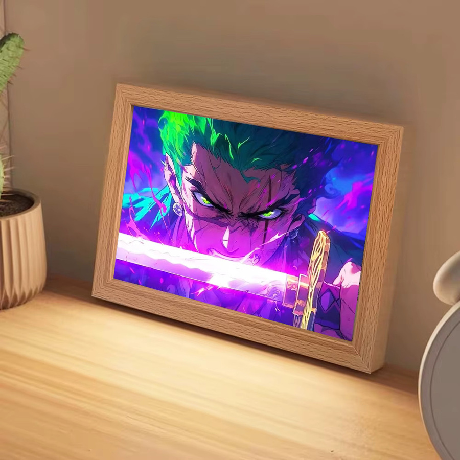 Bandai One Piece LED-Licht mit animiertem Rahmen Ruffy und Zorro - Bild 2