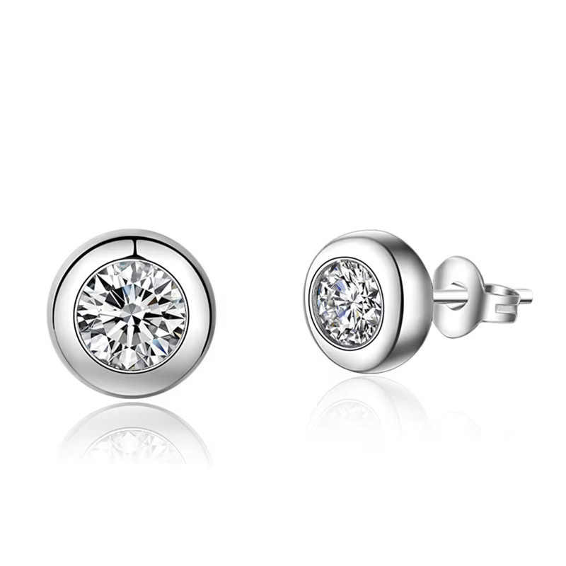 BJXMOSO Ohrringe 925 Silber, Zirkonia, Damen - Bild 2