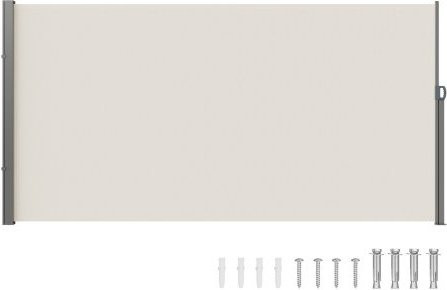 VEVOR Einziehbare Seitenmarkise als Sichtschutz für Terrasse und Balkon, wasserdichtes Polyester mit UV-Schutz 30+, Farbe: Beige, B/H: 180 x 350 cm - Bild 1