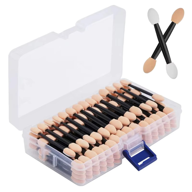 CNKESS Make-up-Applikator-Set, 100 Stück, Einweg-Lidschatten-Schwämme, Unisex - Bild 2