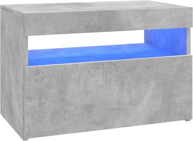 vidaXL TV-Schrank modern in Betongrau mit integrierter LED-Beleuchtung, B/T/H: 60 x 35 x 40 cm - Bild 2