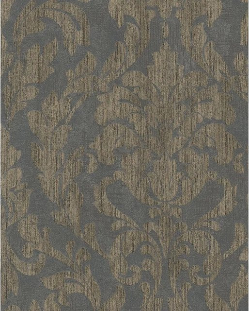 Marburg Vliestapete mit grafischem Ornamentmuster in Schwarz-Gold, abstraktes geometrisches Design, FSC-zertifiziert - Bild 1
