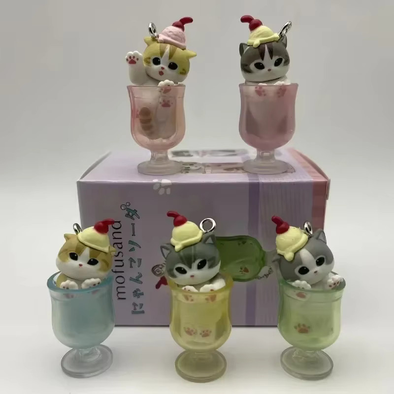 Mufosand Ice Cream Cat Blind Box, 5-teiliges Schlüsselanhänger-Set - Bild 2