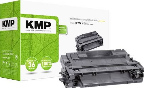 KMP Tonerpatrone kompatibel mit HP 55A in Schwarz für Laserdrucker mit einer Reichweite von 6000 Seiten - Bild 1