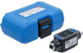 BGS Digitaler Drehmoment-Adapter 70211, 3/8 Zoll, 27 - 135 Nm, Blau - Bild 1