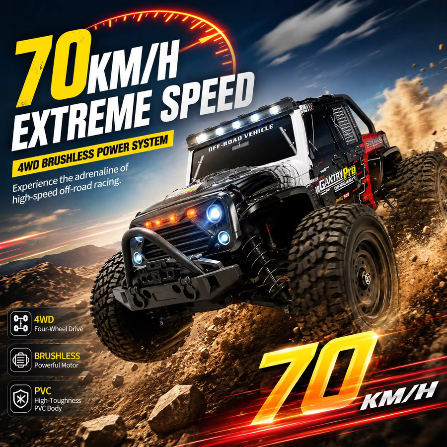WLtoys 16103 Pro RC Auto, 1:16, mit LED-Licht, ab 14 Jahre - Bild 2