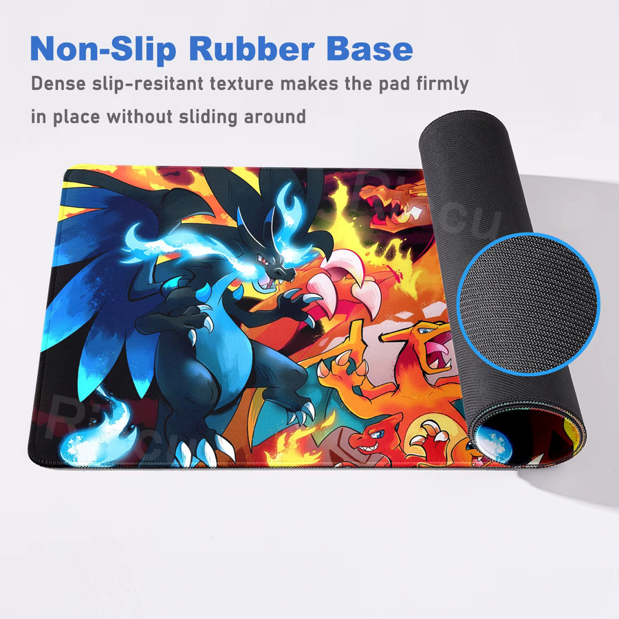 Potdemiel Anime Mauspad Pokemon Charizard Schreibtischunterlage in Multicolour - Bild 3