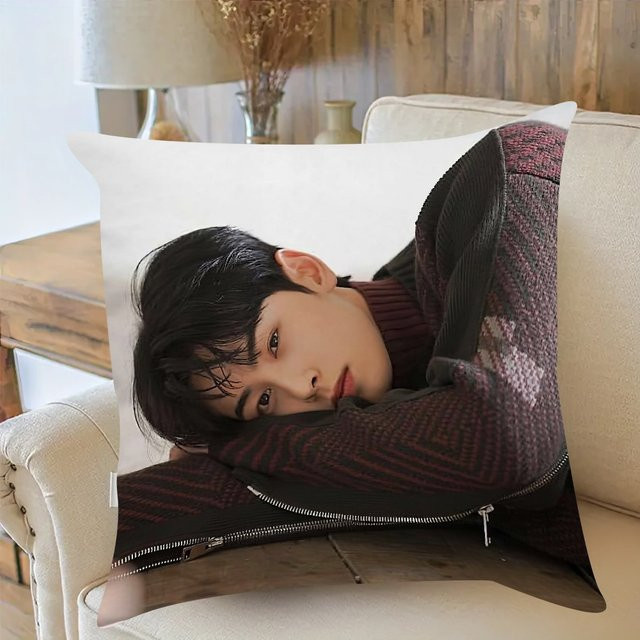 VIKAMA K-Pop Celebrity Kissenbezug, doppelseitig bedruckt, Multicolour, B/B/H: 30 x 30 x 30 cm - Bild 1