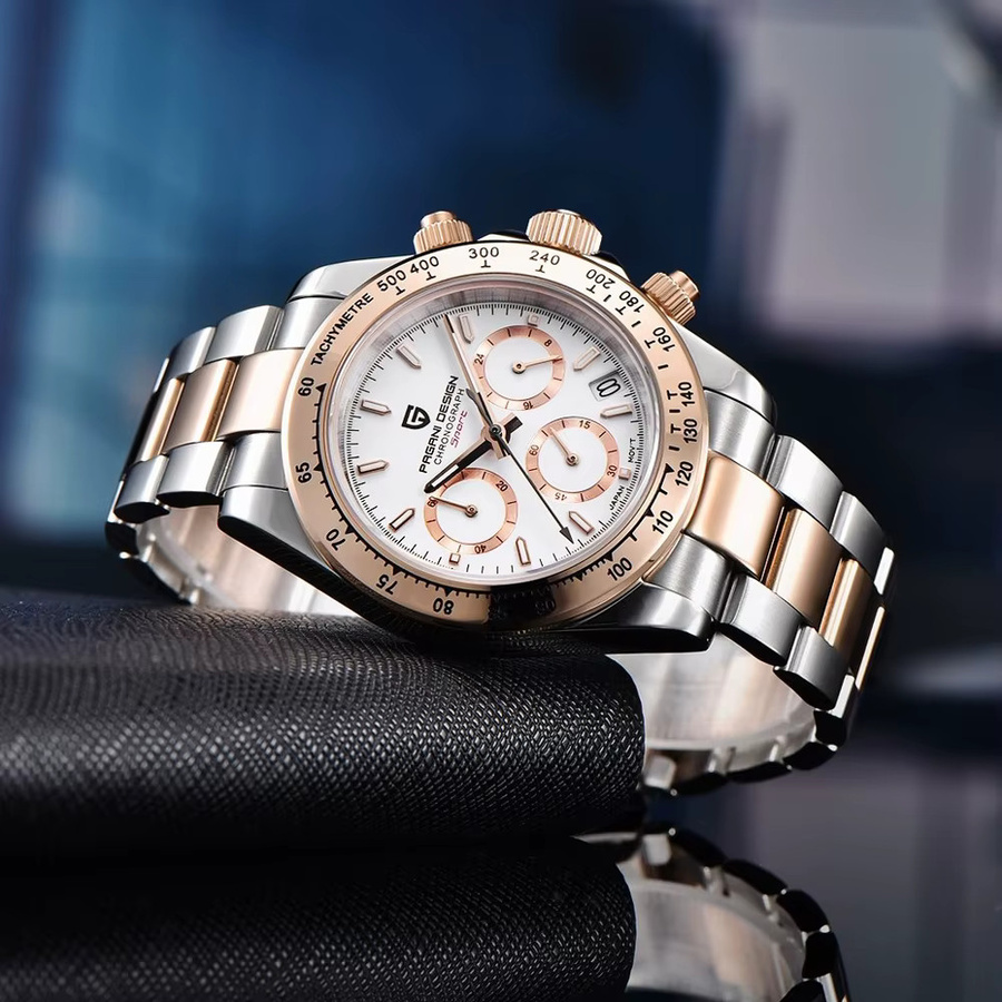 PAGANI DESIGN Chronograph, Quarz, Edelstahl, Herren - Bild 3