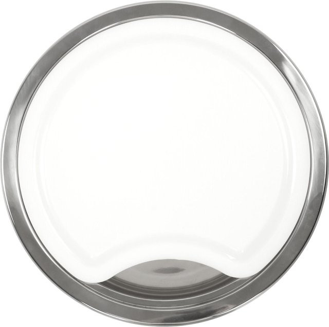 Aimo RV Edelstahl Spülbecken-Set mit Acryl-Schneidebrett in Silber - Bild 1