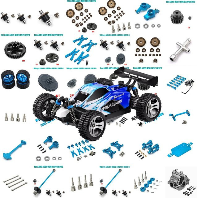 WLtoys Upgrade Metall-Differentialteile, RC Auto Ersatzteil - Bild 1