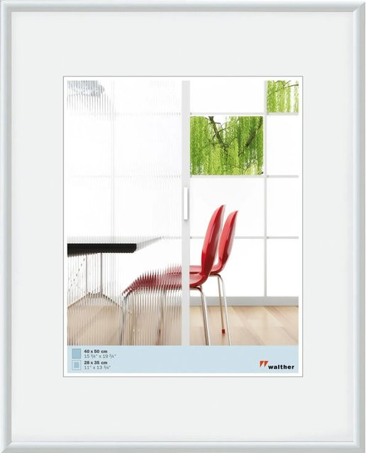 Walther Design Galeria Kunststoff Bilderrahmen Weiss B: 60 cm, H: 90 cm - Bild 1