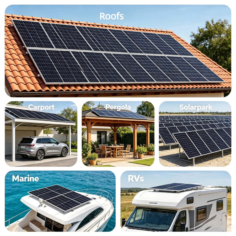 JINGYANGPV Bifaziales transparentes Solarmodul 120W 18V für Balkon und Outdoor - Bild 8