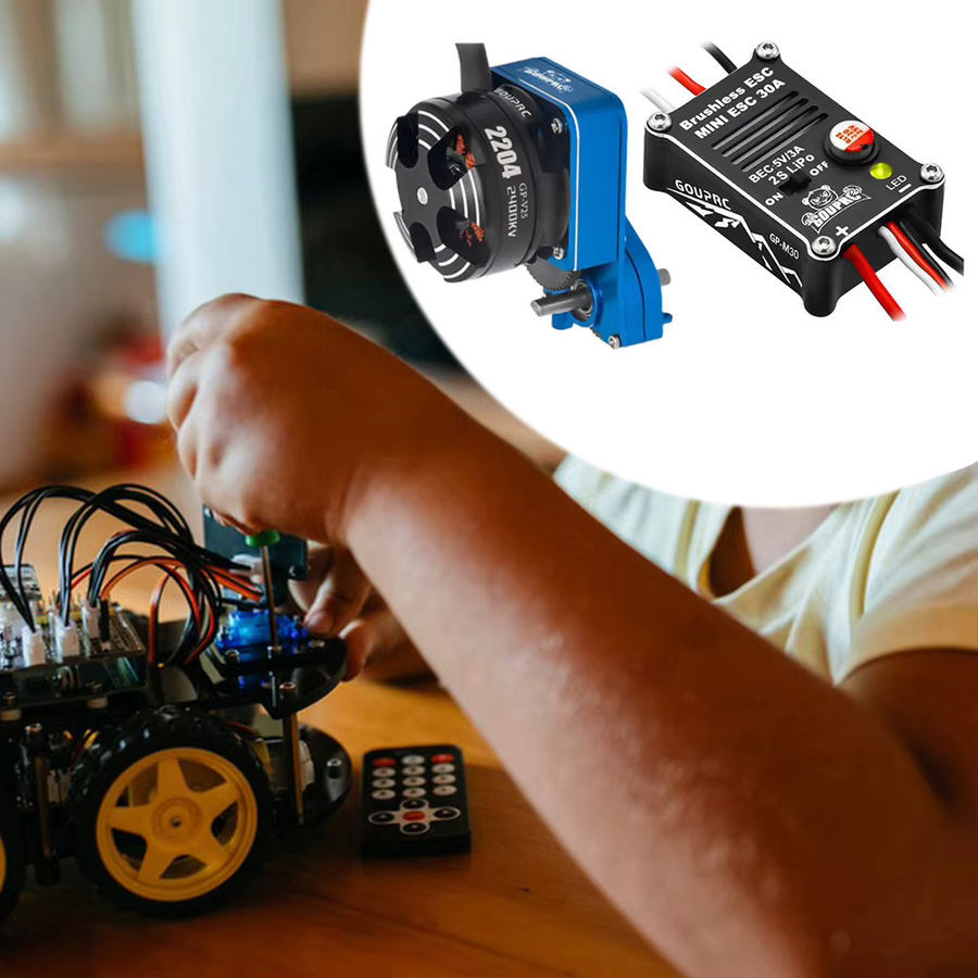APWIKOGER 2204 2400KV Bürstenloser Außenläufermotor mit Getriebe & 30A ESC, 1:24, Set / Bundle - Bild 3