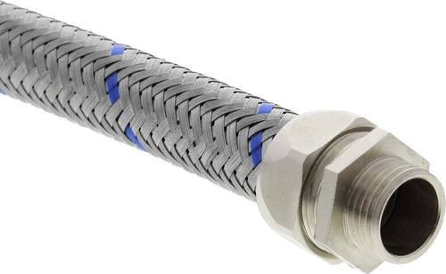 Wiska Schutzschlauch BMCG-PVC-C-BG-12 in Metallic Silver, Durchmesser: 12 mm, Länge: 30 m - Bild 1