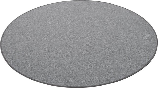 Snapstyle Feinschlingen Velour Teppich Strong Anthrazit Rund Durchmesser: 100 cm - Bild 1