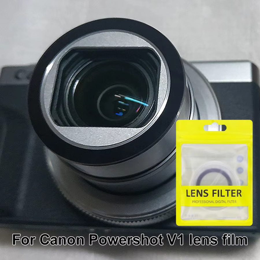 Canon HD-UV-Filter für Powershot V1, kratzfester High-Definition-Schutzlinsenfilter aus transparentem Glas mit Mehrfachbeschichtung - Bild 4