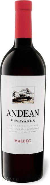 Andean Vineyards Malbec Argentinien trocken Rotwein 2025 0,75 l - Bild 1