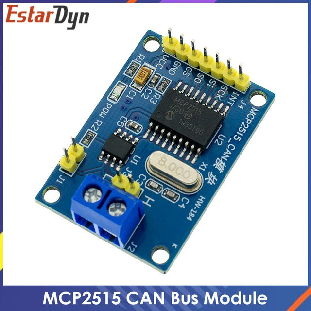 Estardyn MCP 2515 CAN Bus Modul Board mit TJA 1050 Empfänger und SPI für 51 MCU ARM Controller in Blau - Bild 1