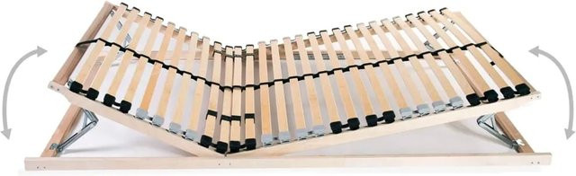 2er-Set vidaXL Lattenroste aus Buche und Birke mit 28 Latten und 7 Zonen, B/T/H: 80 x 200 cm, Braun - Bild 1