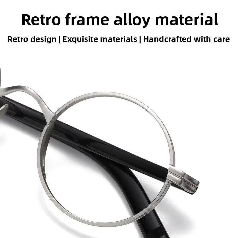 SZTZX Lesebrille, Vollrand, Rund, Metall, Photochrom - Bild 2