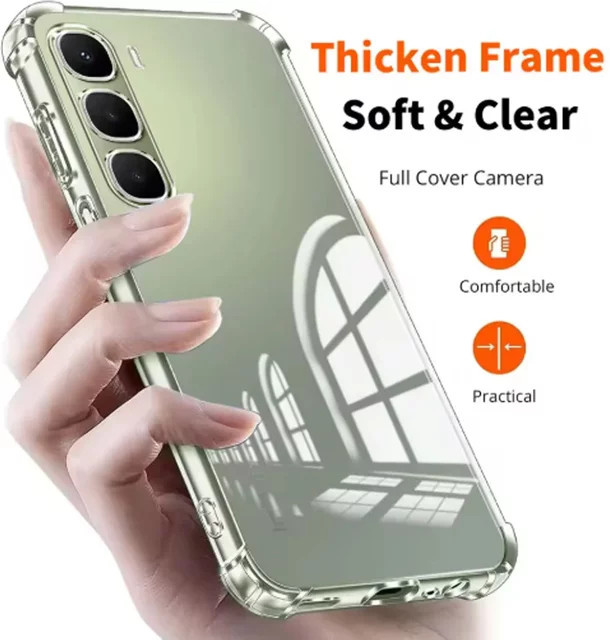 Transparente TPU Schutzhülle für Infinix Hot 60, Hot 60i und Hot 60 Pro Plus, stoßfeste Abdeckung - Bild 1