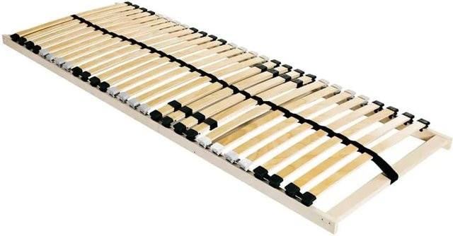 vidaXL Bett-Lattenrost aus Massivholz Buche in Braun, B/T: 80 x 190 cm - Bild 1
