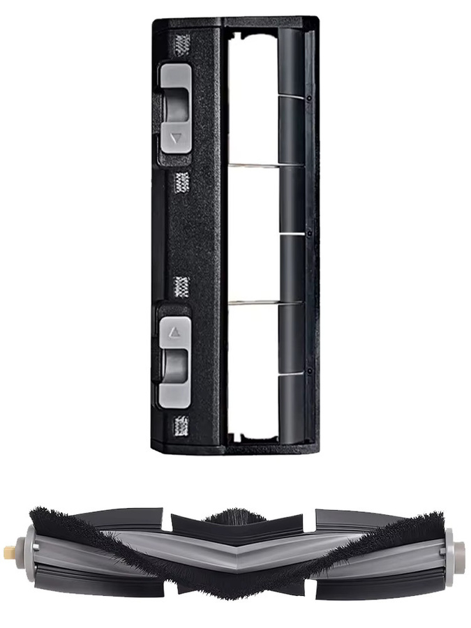 Ecovacs Deebot Ersatzteil-Set aus Kunststoff: Hauptbürste und Bürstenabdeckung in Schwarz für X1 OMNI, T10 OMNI, T20 PRO und Turbo Modelle - Bild 4