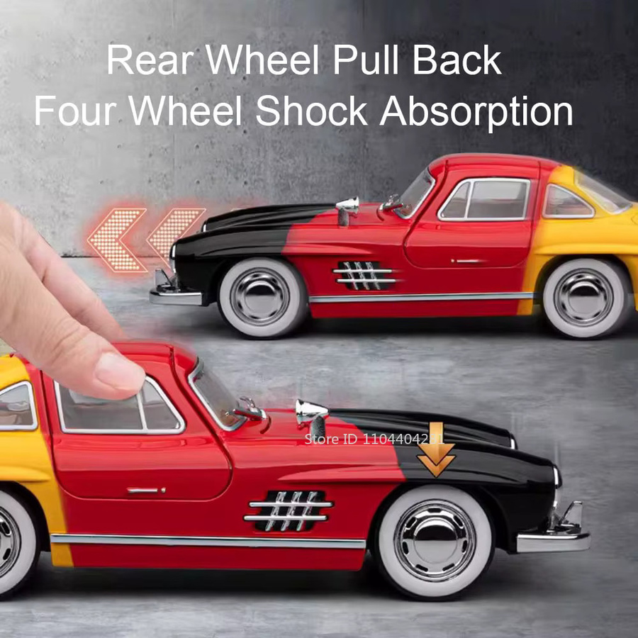 MAKEDA 300SL I8 Modell, Spielzeug Diecast, 1:22, mit Licht und Sound - Bild 2