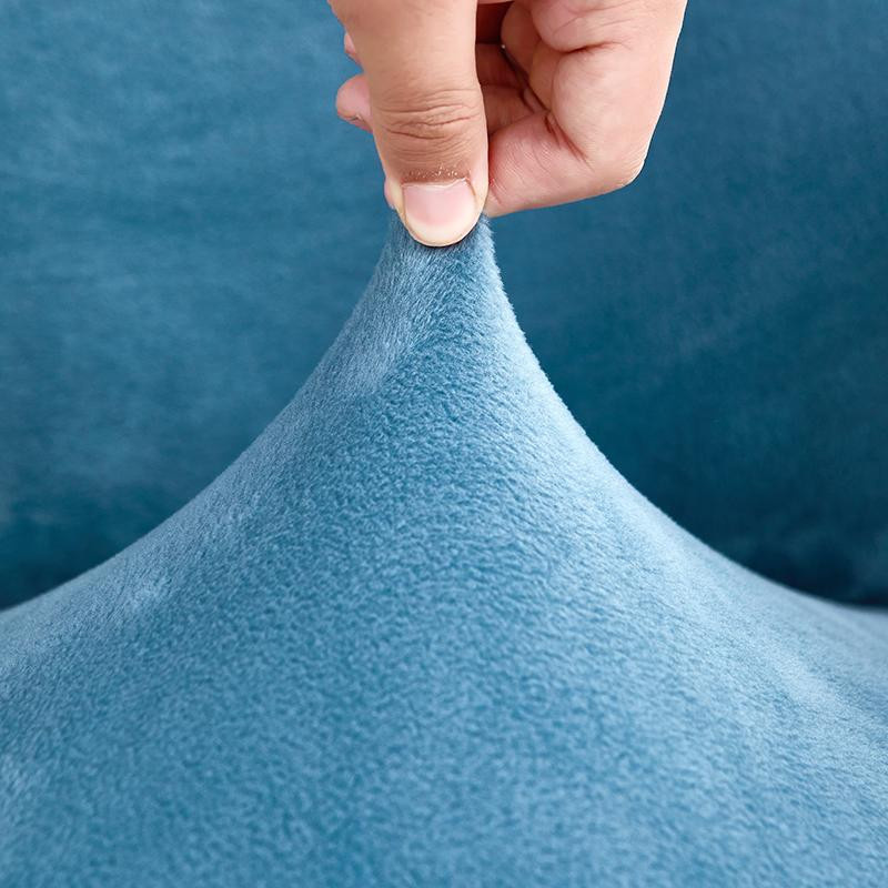 Elastischer Samt Bürostuhlbezug von Household supplies MH, rutschfester und waschbarer Sitzüberzug für Computerstühle und Gaming-Sessel mit Reißverschluss - Bild 2