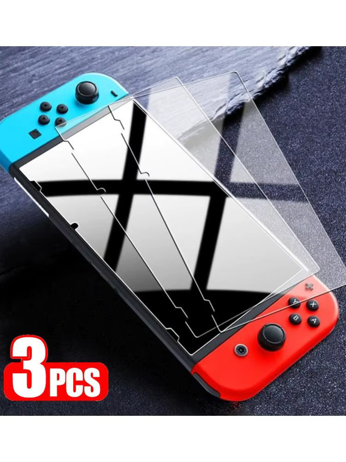 Gehärtetes Glas Schutzfolie für Nintendo Switch OLED und Switch Lite, Transparent, 1/2/3 Stück Set - Bild 7