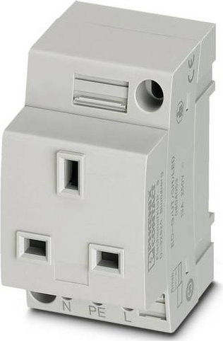 Phoenix Contact Steckdose EO-G/UT/SH/LED Grau B: 45 mm, H: 75 mm, L: 60 mm - Bild 1