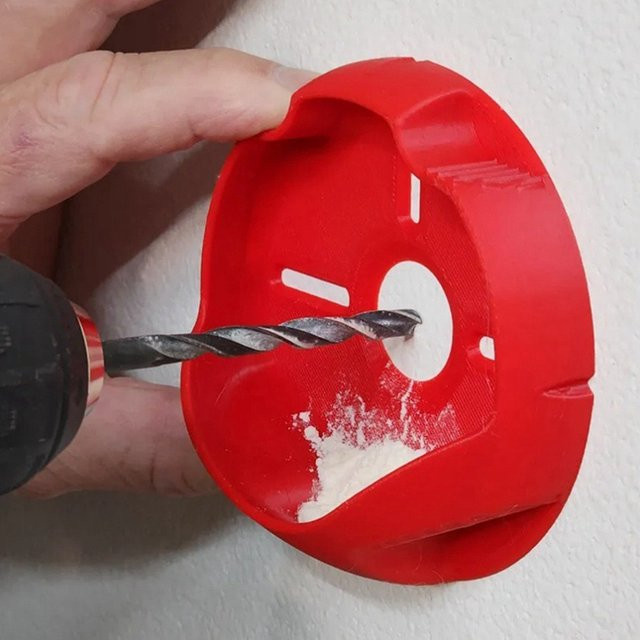 HEIßER Elektrische Bohrer Staub Abdeckung mit rutschfestem Staubfang für Bohrmaschinen, Durchmesser: 10 cm - Bild 1