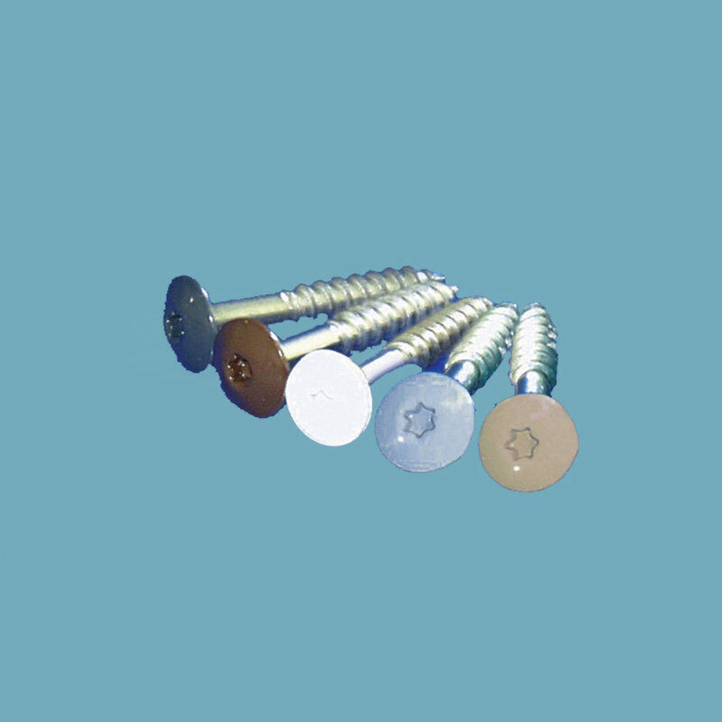 Scobalit V4A Montageschraube für HPL Schichtstoffplatten aus Edelstahl in Silber, Torx, Durchmesser: 5,5 mm, Länge: 35 mm, 100er Packung - Bild 1
