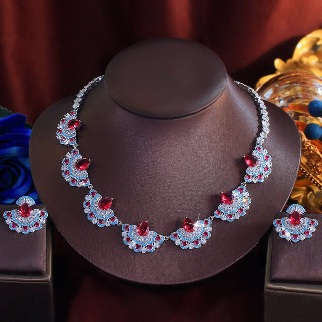 ThreeGraces Schmuckset, Halskette, Ohrringe, Silber, Zirkonia, Damen - Bild 1