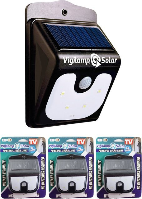 Vigilamp Solar-Außenleuchte mit LED und Bewegungsmelder für Garten und Wand - Bild 1