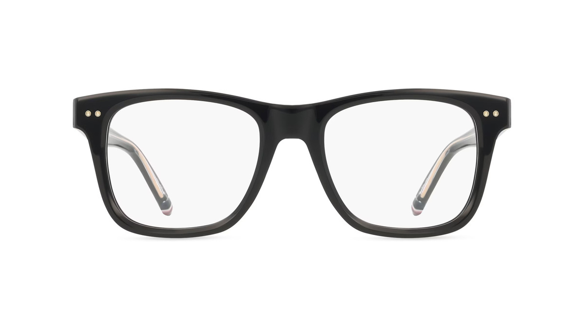 Tommy Hilfiger TH 85 Korrektionsbrille, Vollrand, Quadratisch, Acetat, Herren, schwarz - Bild 1