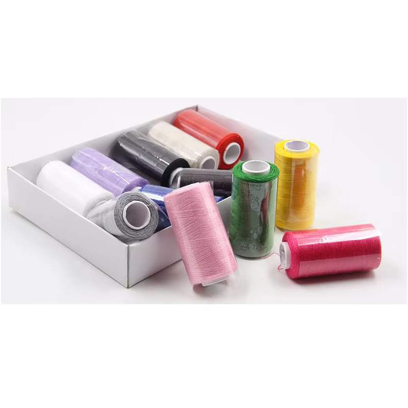 Nähgarn-Set mit 12 farbigen Polyester-Nähgarnen in einer Box für Handnähen und Stickerei, Multicolour - Bild 2