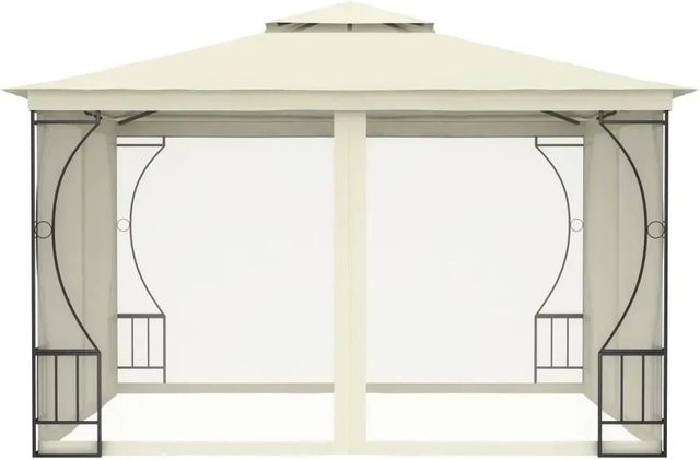 vidaXL Pavillon mit Netz in Beige, B/T/H: 300 x 300 x 265 cm - Bild 1