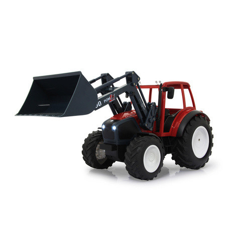 JAMARA Lindner Geotrac Traktor mit Frontlader 1:16 rot ab 6 Jahren - Bild 2
