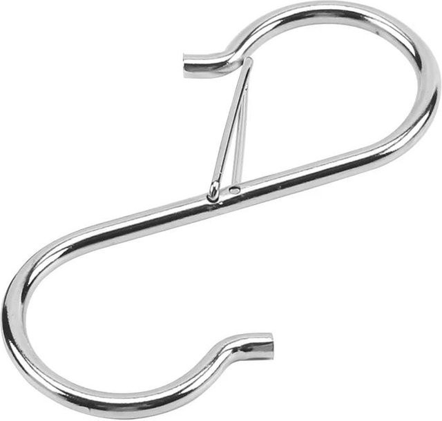 Yiran Furniture S-Haken aus Stahl in Chrom Silber für Küche und Badezimmer, 50 Stück - Bild 1