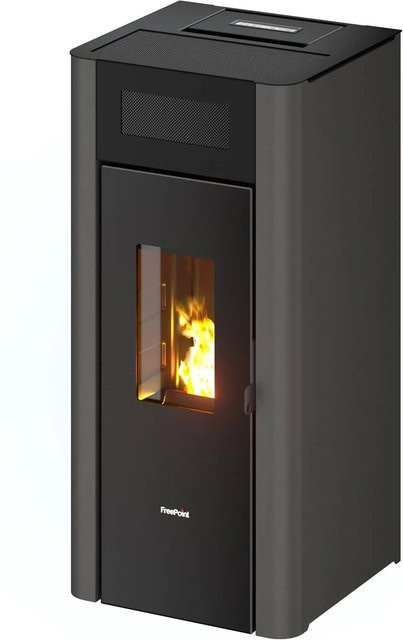 Freepoint Pelletofen Amaranto 9 in Anthrazit mit 8,5 kW Leistung und WLAN-Funktion - Bild 1